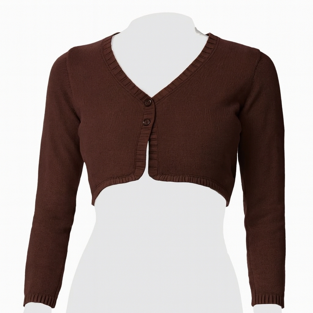 Carter's, Kid Girl’s Sweater Long Sleeves Cardigan - Color Brown, Size 5, NWT